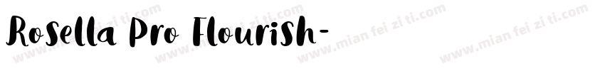 Rosella Pro Flourish字体转换